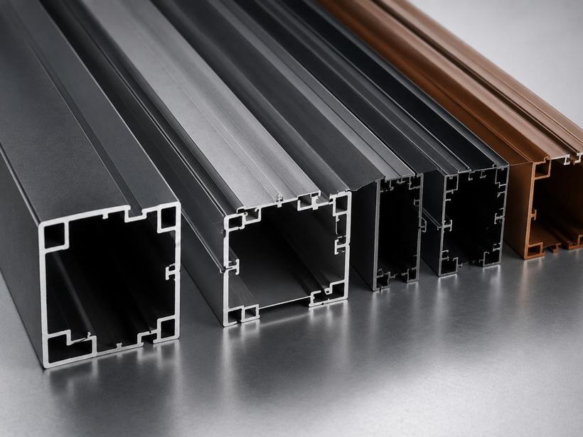 Powder coated aluminium profiles in a range of architectural finishes